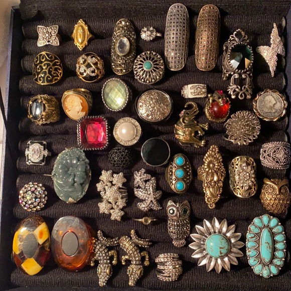 Awesome Lucky Brand southwest style gold tone ring size 6.5 - Picture 10 of 10